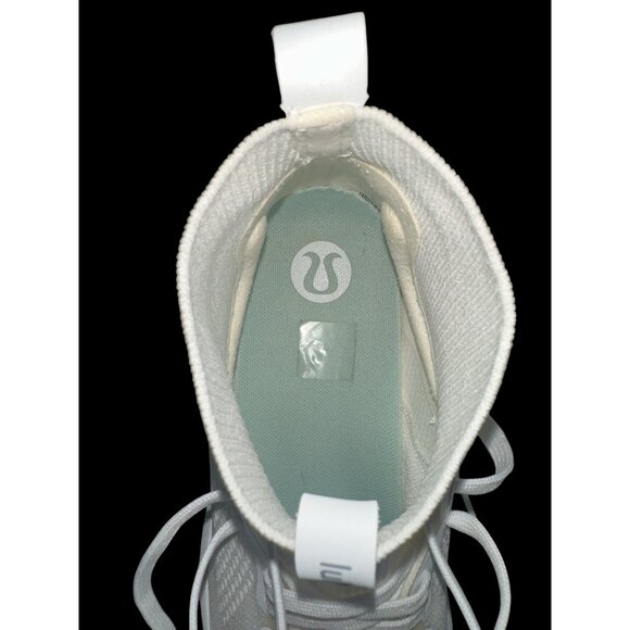Lululemon Chargefeel Mid Workout Shoe Womens 8M White Mesh Sock Ankle Running - Picture 9 of 10